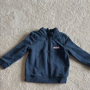 Vineyard Vines Kids Navy Quarter-Zip Sweatshirt